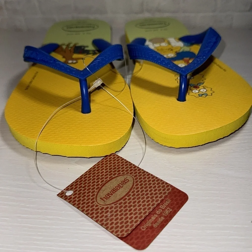 Havaianas Simpsons TV Family Pop Art Abstract Cartoon Beach Flip Flop Sandals